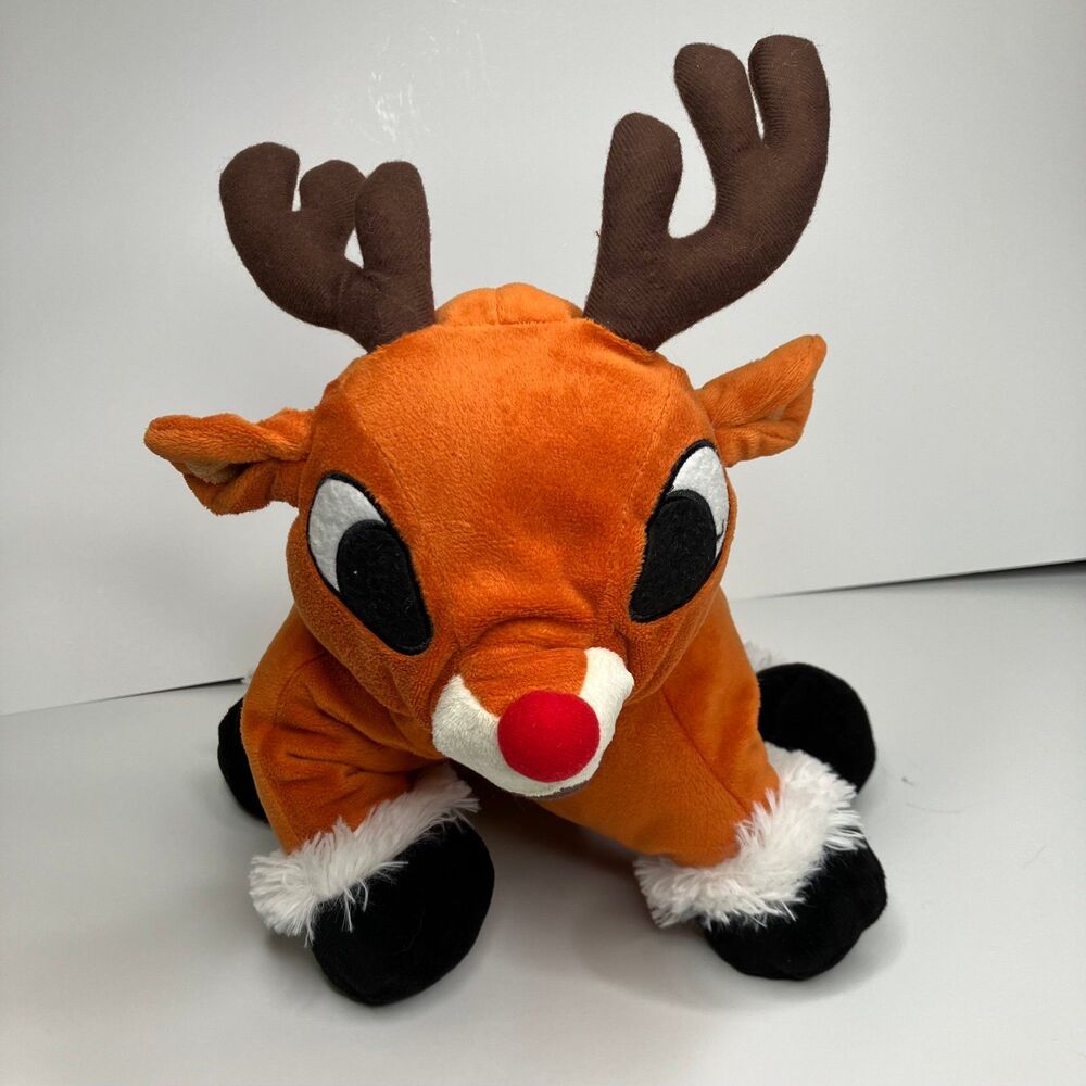 Rudolph the Red Nosed Reindeer 15” Plush Teddy Mountain Pillow Pet Christmas